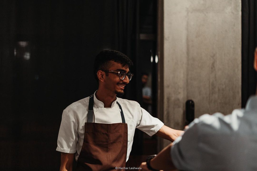 Shrey Suratwala in chef’s whites